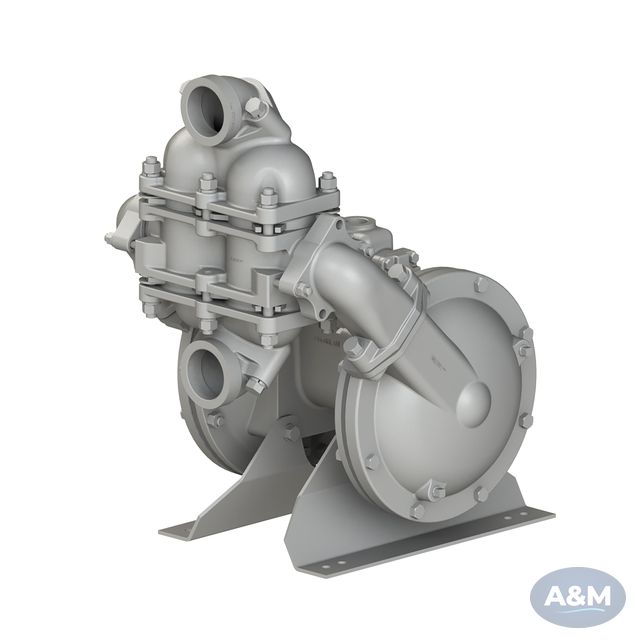 Sandpiper 2” (50 mm) Metallic AODD Heavy-Duty Ball Valve Pump