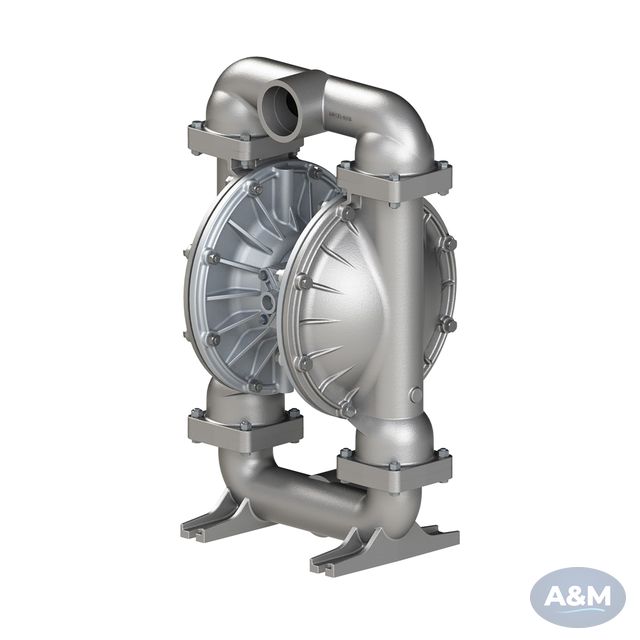 Sandpiper 3” (80 mm) Metallic Natural Gas-Operated Ball Valve Pump