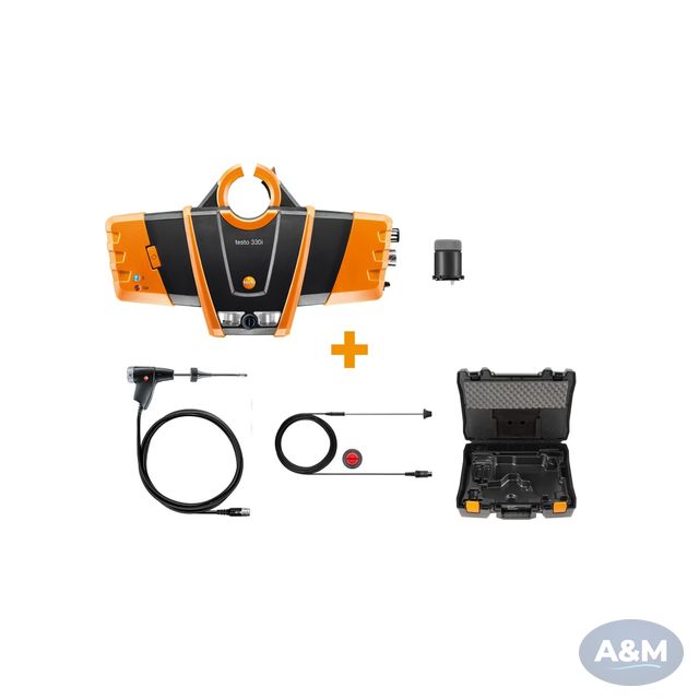 testo 330i heating engineering set – Flue gas measurement on gas, oil and solid fuel systems