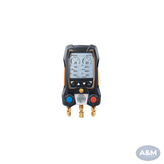 testo 550s – Smart digital manifold with Bluetooth and 2-way valve block