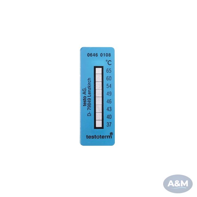 testoterm – Temperature strips  (+37 °C to +65 °C)